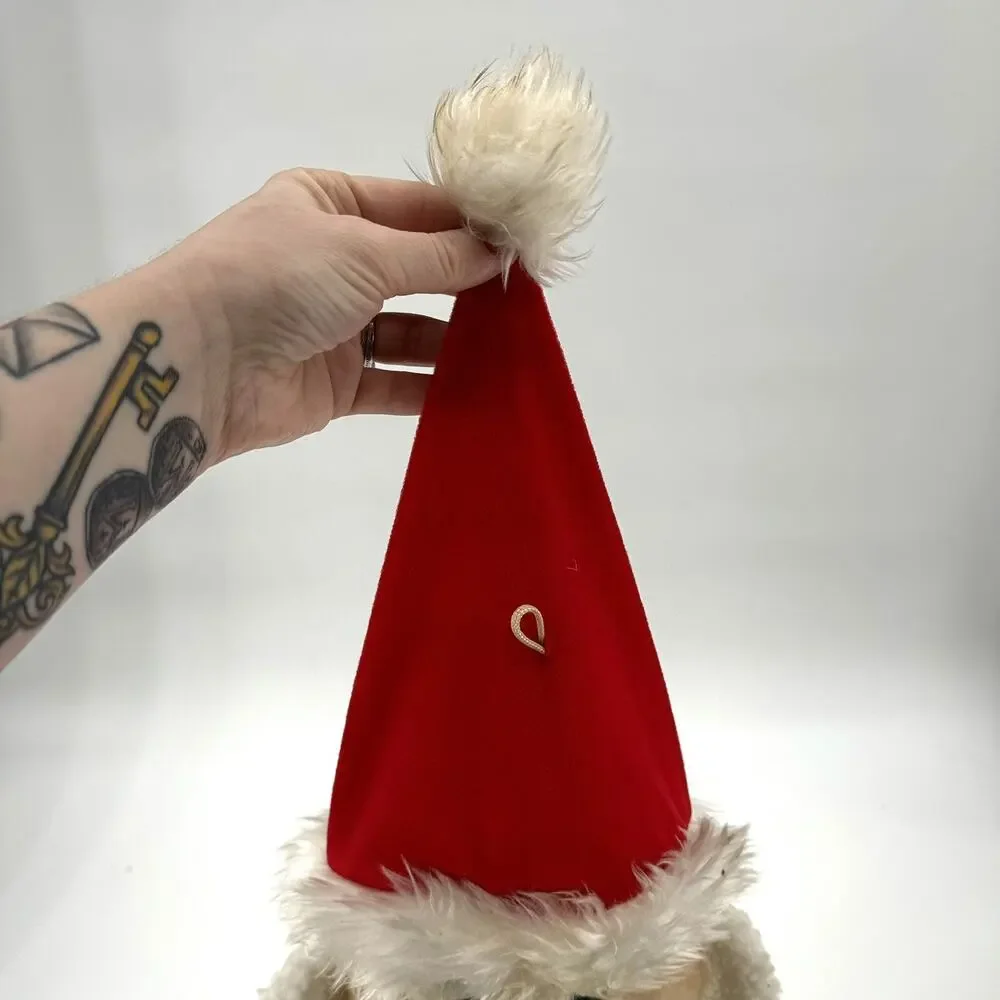 3D Santa Stocking Vintage 1988 Made by Fairview Christmas Decor
